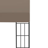 Wall-mounted Gazebo 4x3 m Taupe Fabric 312261