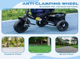 6 in 1 Kids Trike Push Bike with Push Handle, Canopy, 5-point Safety Belt, Storage, Footrest, Brake, T3398P378961