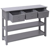 Sideboard Grey 108x30x76 cm Solid Wood Paulownia 338546
