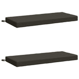 2-Piece Bench Cushions SOEST 2 pcs 100% Polyester Anthracite 950143