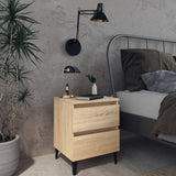 Bed Cabinet Sonoma Oak 40x35x50 cm Engineered Wood 805875