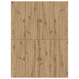 Storage Bed Frame Artisan Oak 150 x 200 cm Engineered Wood 3335388