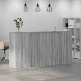 Reception Desk Grey Sonoma 200x50x103,5 cm Engineered Wood 3324219