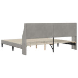 Bed Frame with Headboard Light Grey 180 x 200 cm Velvet 42027457