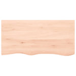 ZNTS Wall Shelf 100x50x cm Untreated Solid Wood Oak 363568