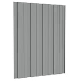 Roof Panel 36 pcs Grey 60 x 45 cm Galvanised steel 42047103