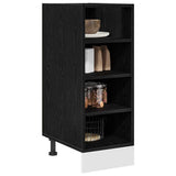 Kitchen Base Cabinet with Shelf Black oak 30 x 44.5 x 81.5 cm 876650