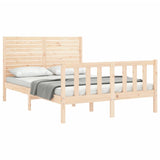 Bed Frame without Mattress 140x190 cm Solid Wood Pine 3193186