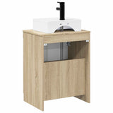 Bathroom Furniture Set Sonoma Oak Engineered Wood 3404242
