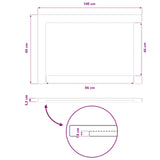 Rectangular Table Top 100 x 60 x 3.2 cm Rectangular 938275