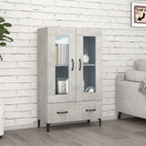 Highboard Concrete Grey 70x31x115 cm Engineered Wood 812559