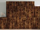 Highboard Smoked Oak 70x42.5x185 cm Engineered Wood 3281431