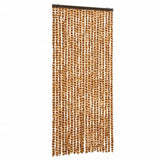Fly Curtain Ochre and White 90x200 cm Chenille 377400