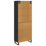 Highboard with Drawer 2 pcs Black Oak 69.5 x 34 x 180 cm 3416145