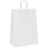 Paper Bags 250 pcs with Handles White 32x17x44 cm 4101846