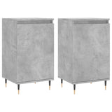Sideboards 2 pcs Concrete Grey 40x35x70 cm Engineered Wood 831045