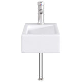 Bathroom Wash Basin Chrome 45.5 x 25.5 x 13 cm Metal 890222