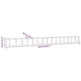 Garden Raised Bed Galvanised Steel 620x80x36 cm Green 318943