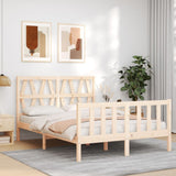 Bed Frame without Mattress 140x190 cm Solid Wood Pine 3192471