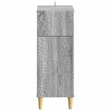 Bathroom Storage Cainet DELFT Grey Sonoma 30 x 31 x 80 cm 897051