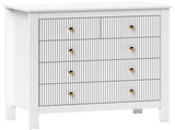 Elegant Chest of Five Drawers - White T3398P330519