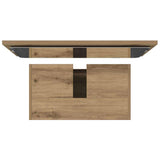 2 Piece Bathroom Furniture Set Artisan Oak Engineered Wood 856068