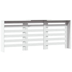 ZNTS Radiator Cover White 205x21.5x83.5 cm Engineered Wood 852717