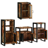 Bathroom Furniture Set 4 pcs Multicolour Solid Reclaimed Wood 3305699