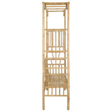 Garden Arch with Bench Natural 115 x 50 x 205 cm Bamboo 42028056