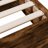 Bed Frame with Drawers without Mattress Smoked Oak 160x200 cm 3280283