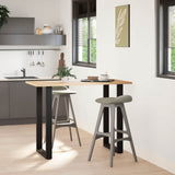 Bar Table Legs U-Shaped 2 pcs Black 60x cm Steel 4013236