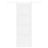 Sliding Door White 83 x 232 cm Solid Pine Wood 3445419