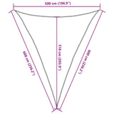Sunshade Sail 160 g/m Dark Green 5x6x6 m HDPE 311483