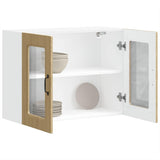 Kitchen Wall Cabinet with Glass Door Kalmar Sonoma Oak Engineered Wood 853610