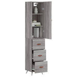 Highboard Grey Sonoma 34.5x34x180 cm Engineered Wood 3198831