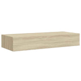 Wall-mounted Drawer Shelf Oak 60x23.5x10cm MDF 330261