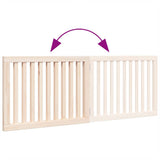 Dog Gate Foldable 2 Panels 160 cm Poplar Wood 352240