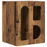 Bedside Table 2 pcs Old Wood 40 x 35 x 50 cm Engineered Wood 891261