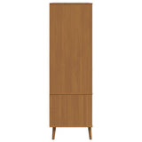 Wardrobe MOLDE Caramel 90 x 55 x 175 cm Solid Pine Wood 42020939