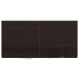 Bathroom Countertop Dark Brown 120x60x cm Treated Solid Wood 3156240