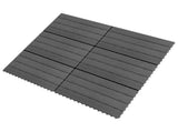 Decking Tile 6 pcs Grey 60 x 30 cm WPC 42046685