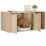 Cat Crate Furniture Sonoma Oak 100 x 49 x 45 cm Engineered Wood 8014753