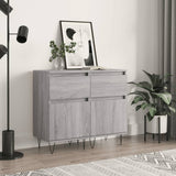 Sideboards 2 pcs Grey Sonoma 40x35x70 cm Engineered Wood 831161