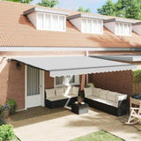 Awning Frame Anthracite 400 x 350 cm Aluminium 313265
