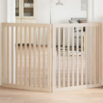Dog Gate Foldable 2 Panels 160 cm Poplar Wood 352242