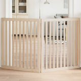 Dog Gate Foldable 2 Panels 160 cm Poplar Wood 352242