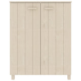 Shoe Cabinet HAMAR Honey Brown 85x40x108 cm Solid Wood Pine 340516
