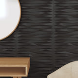 Wall Panels 24 pcs Black 50x50 cm XPS 6 m Stone 356941