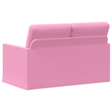 2 Seater Sofa Pink 130 x 81 x 82 cm Fabric 42041051