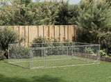 Outdoor Dog Kennel with Door 3x2x1 m Galvanised Steel 4105413